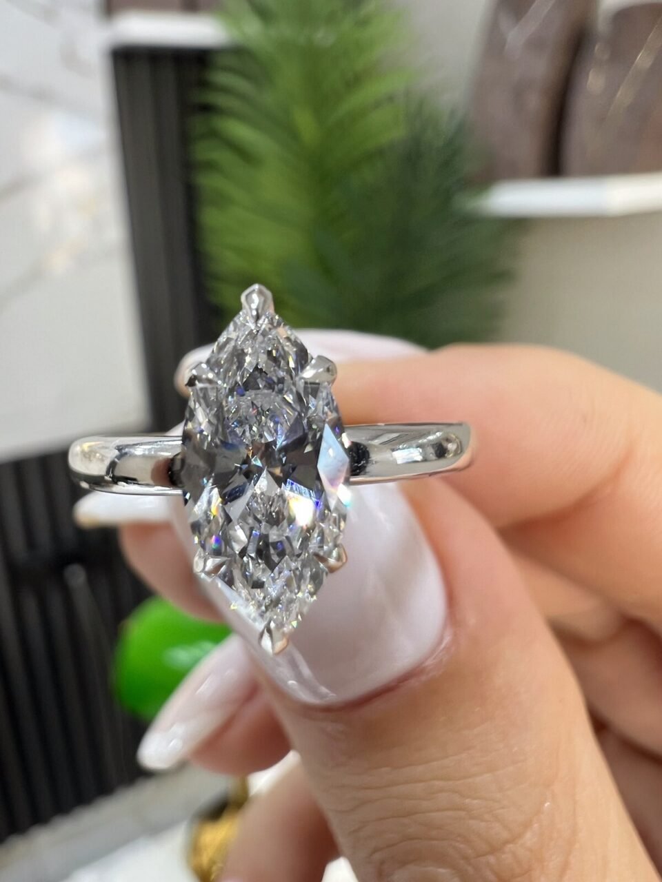 Markiz Kesim Yüzük 1.08 ct